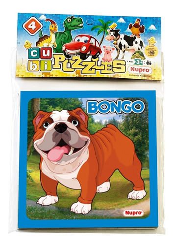 Puzzle Rompecabezas Perritos Nupro X4 Piezas