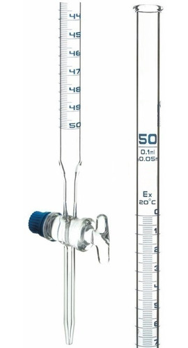 Bureta 100ml Robinete De Vidrio Boro 3.3