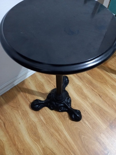 Mesa Auxiliar Fundicion De Hierro Y Marmol