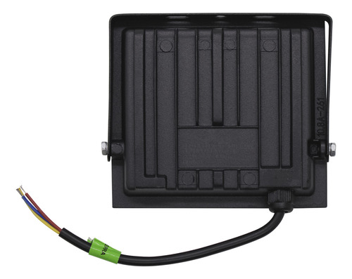 Kit 10 Holofote Refletor Led Eco Pro 100w C/ 3 Opções De Luz Carcaça Preto Luz Branco-quente