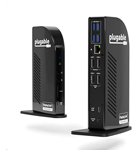 Estación De Acoplamiento Usb C 14 En 1 Enchufable Con 4 Puer