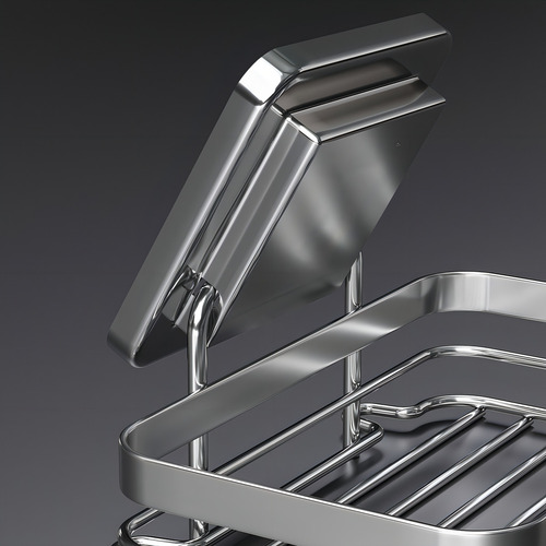 Saboneteira de Parede Porta Sabonete Aço Inox Cor Prateado