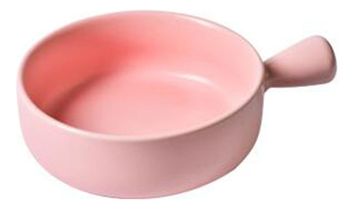 Plato Para Hornear De Cerámica Rosa Con Asa Para La Cocina D