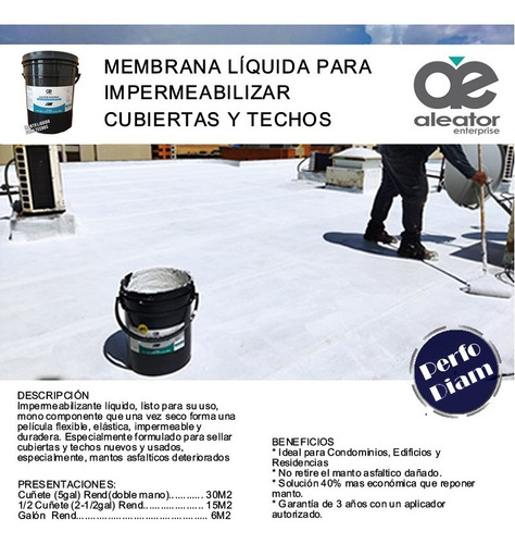 Imagen 5 de 5 de Impermeabilizante Liquido Para Techos