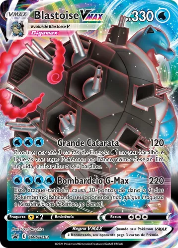 Lote Gyarados Vmax +54 Cartas Pokemon Vmax V Gx Em Português