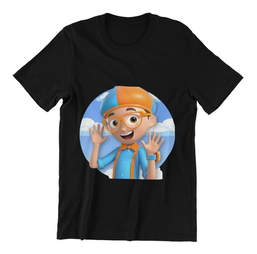 Polera Infantil Unisex Blippi Mono 3d Estampado Algodon