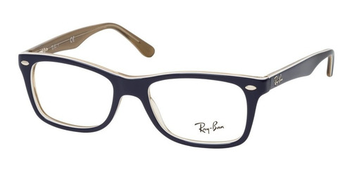 Lentes Ray Ban Oftalmico Rx5228 8119 Azul En Marron Color Azul En Marrón Claro Transparente 8119