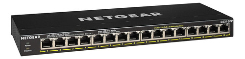 Netgear Gs316pp - Switch No Gestionable De 16 Puertos Gigabi