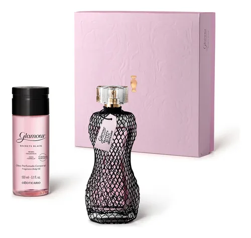 Kit Presente Glamour Secrets Black (2 Itens) - O Boticário