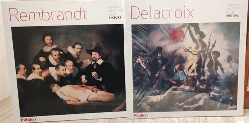 2 Libros Grandes Mtros. De La Pintura,rembrandt Y Delacroix 