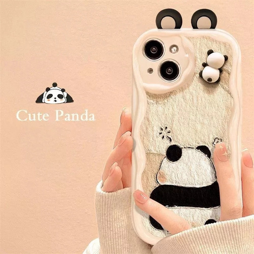 Funda Protectora Para Teléfono Panda Stereoscopic Doll2023