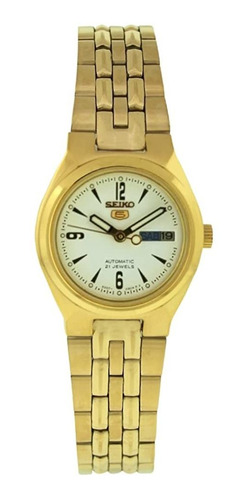 Reloj Mujer Seiko Syma22k Automátic Pulso Dorado Just Watche