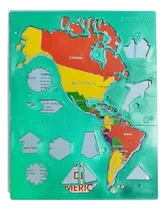 Comprar Plantilla Croquis Mapa Politico America X100