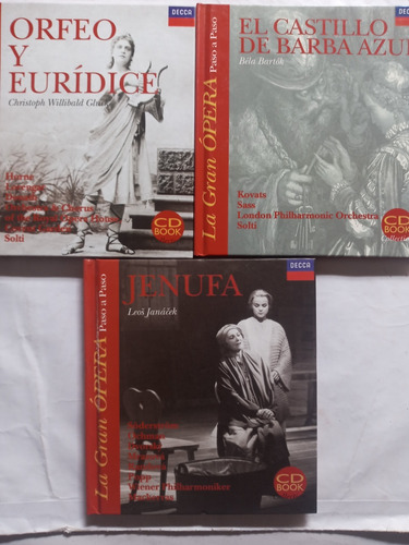 Libro+cd.opera:orfeo Y Euridice/castillo Barba Azul/jenufa