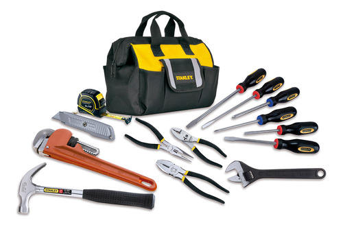 Imagen 1 de 5 de Juego 14 Herramientas Manuales + Bolsa Stanley Pamxsamsjul19