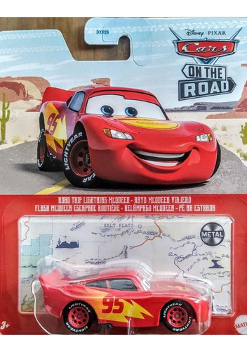 Disney Pixar Cars Road Trip Rayo Mcqueen Escala 1:55