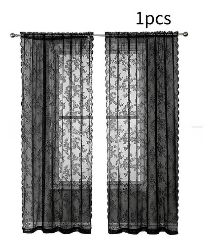 Cortina De Encaje Para Ventana, Panel De Cortina Estilo D