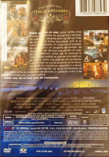 Luna De Avellaneda - Dvd Nuevo Original - Darín Campanella