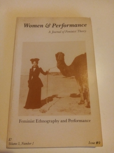 Teoría Feminista (en Inglés) Women & Performance. Etnografia