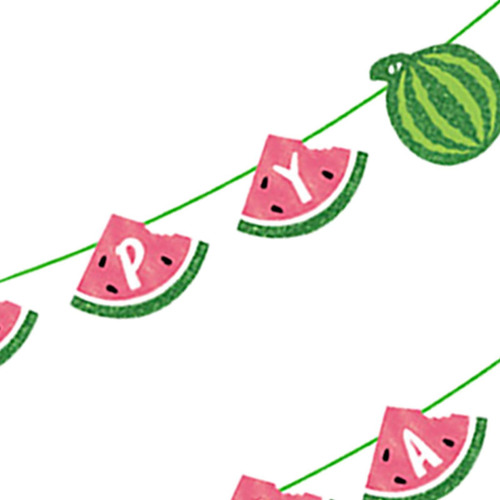 Banner Creativo De Feliz Cumpleaños Guirnalda Temática De
