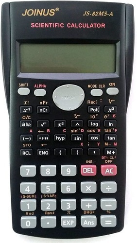 Calculadora Científica 82ms 240 Funciones 12 Dígitos Display Color Negro