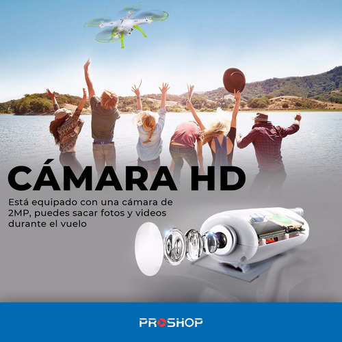 Drone Syma X5HW con cámara HD white 2.4GHz 1 batería