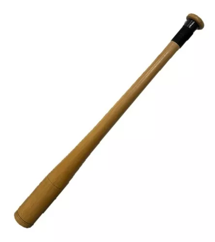 Bate de Béisbol Madera 90 cm Color Negro