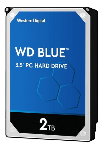 Imagen 1 de 3 de Disco duro interno Western Digital  WD20EZAZ 2TB azul