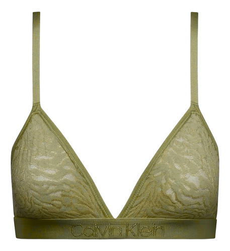 Top Calvin Klein Triangle Bralette De Encaje V 100% Original