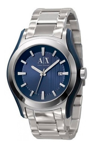 Relógio Armani Exchange - Ax2074 Cor da correia Prateado Cor do bisel Azul Cor do fundo Azul