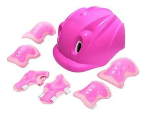 Set Protecciones Niños Casco + Rodilleras + Coderas + Muñeq