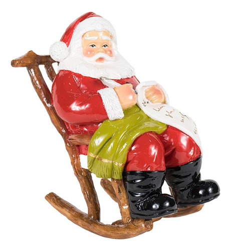 Escultura Coleccionable De Figura De Papá Noel Festiva Para