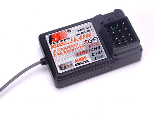 Imagen 2 de 7 de Receptor 3 Canales Fs-gr3e 2.4g Para Radios Marca Flysky