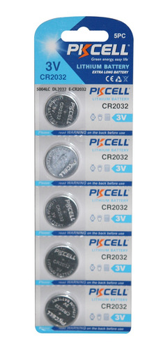 Bateria Lithium Pkcell, Cr2032 3v