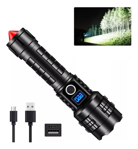 Gv Lámpara Táctica Ultra Potente Led 10000 Lúmenes