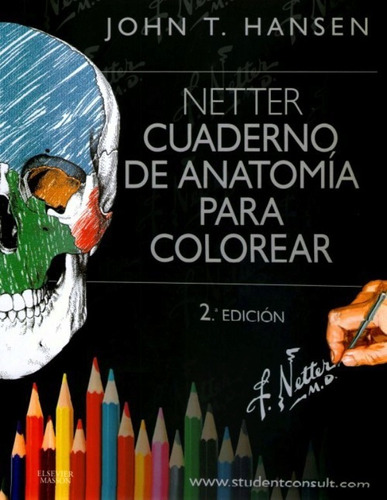 Libro Netter. Cuaderno De Anatomía Para Colorear  Studentcon