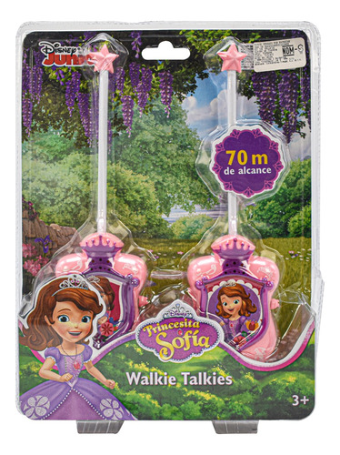 Walkie Talkie Disney Princesita Sofia 70m Alcance Toymark Cd