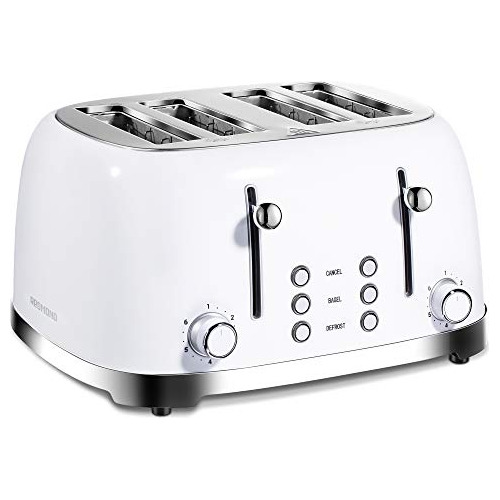 4 Slice Toaster Retro Stainless Steel Toasters With Bag...