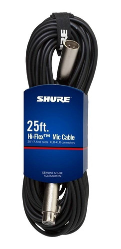 Cable Hi-flex Para Micrófono De 7.6m Shure C25j