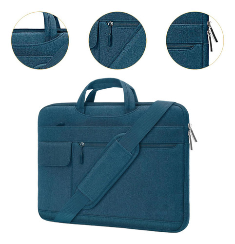Bolso Bandolera Para Ordenador 15 Pulgadas Azul Oscuro