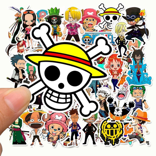 50 Uds De Stickers Calcomanias One Piece Anime