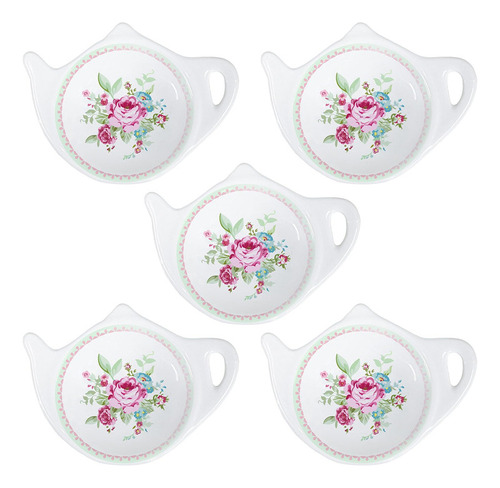 Soporte De Cuchara Socosy Portabolsas De Té De Porcelana Con