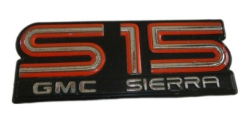 Emblema S15 Gmc Sierra Mide 15x6 Cms