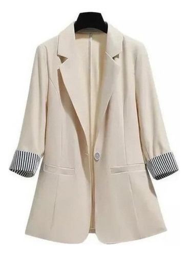 Blazer Mujer Elegantes Manga Larga Chamarra P