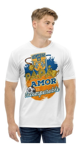 Playera Blanca Dia Del Padre Tigres Futbol