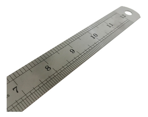 Imagen 2 de 6 de Regla De Acero De 30 Cm Plantec