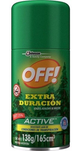 Repelente De Mosquitos Off! Aerosol Extra Duracion