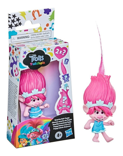 Brinquedo Cabelo Surpresa Poppy Trolls Da Hasbro F1072