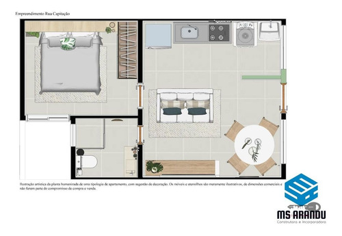 Imagem 2 de 9 de Apartamentos 1 Dormitórios - Guainazes - 69502