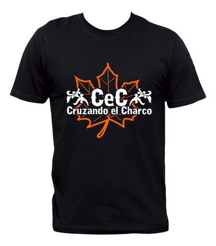 Remera Cruzando El Charco Rock Nacional Hoja 100% Algodón